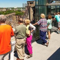 Rooftop observation deck for great city views